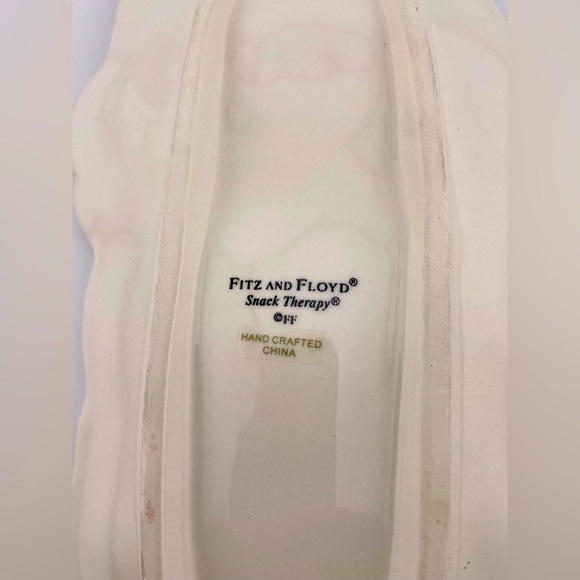 Vintage, Snack Therapy Santa Claus Plate/Server by Fitz and Floyd - Picture 3 of 9